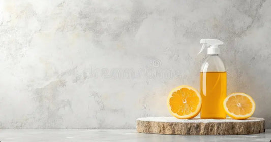 Homemade Citrus & Mint Infused Vinegar Cleaning Spray